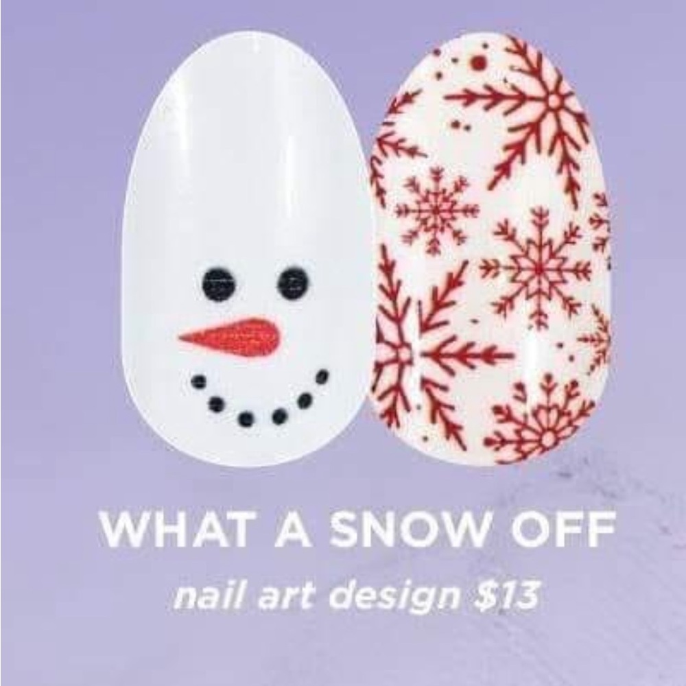 *Rare, HTF* Color Street: What a Snow Off | Christmas Holiday Winter Stripes - Picture 6 of 6